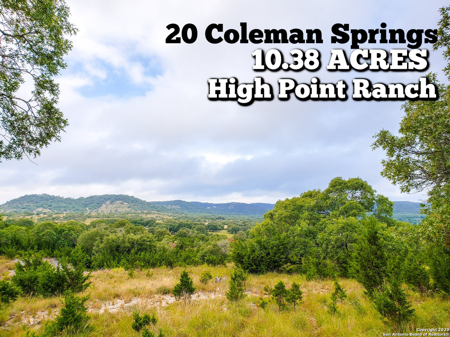 Property Photo:  20 Coleman Springs  TX 78006 