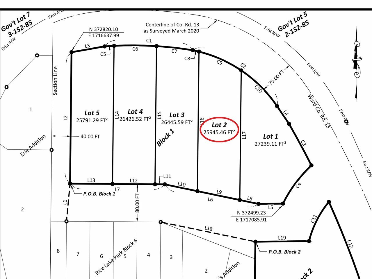 Property Photo:  *Unassigned Lot 2, Block 1, Rice Lake Park 3rd Addition  ND 58779 