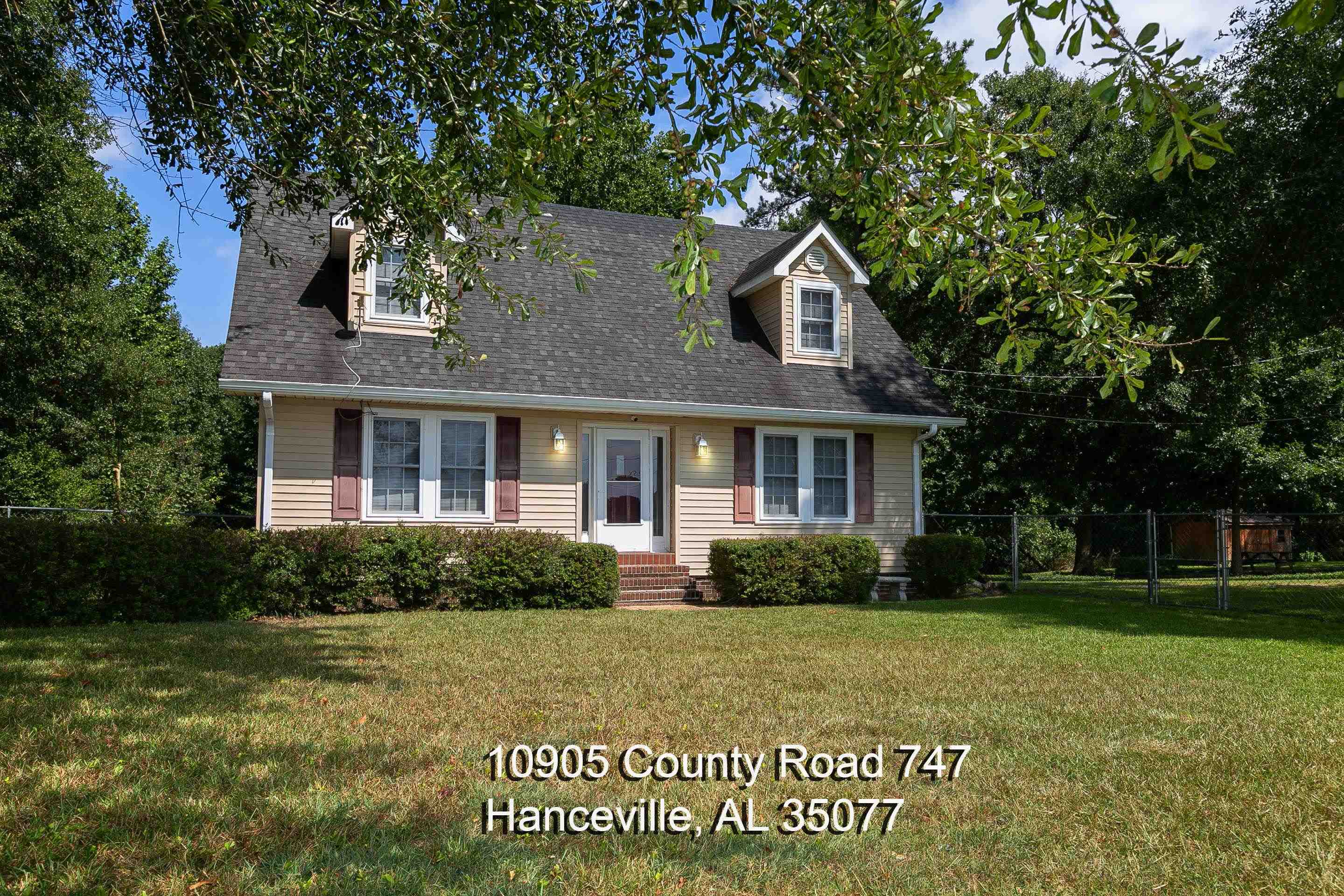 Property Photo:  10905 Co Rd 747  AL 35077 - HANCEVIL 