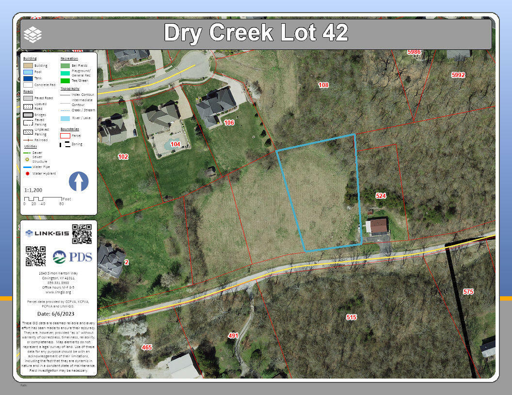 Property Photo:  Lot 42 Dry Creek Road  KY 41076 