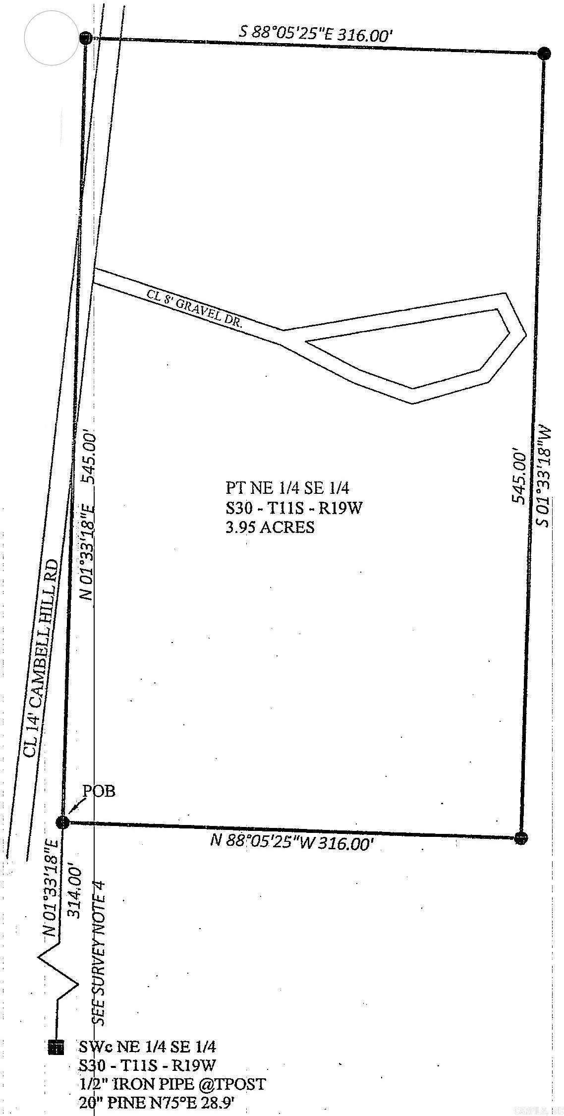 Property Photo:  3.95 Acres Campbell Hill Road  AR 71726 