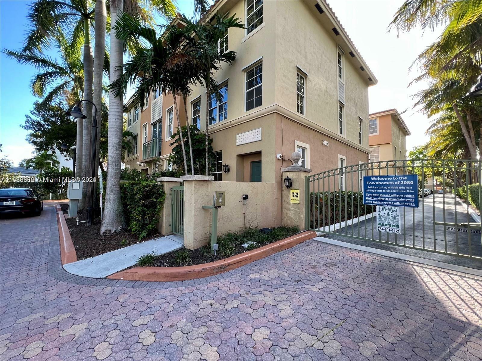 Property Photo: 2065 S Ocean Dr Th1 FL 33009