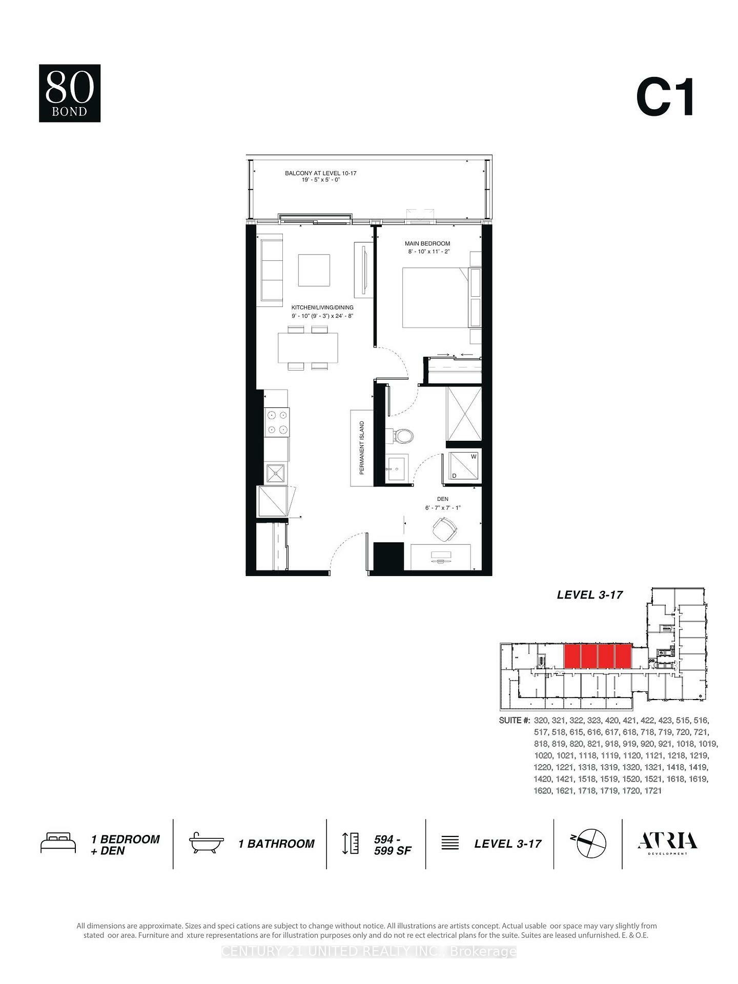 Property Photo: 80 Bond Street E 821 ON L1G 0E6