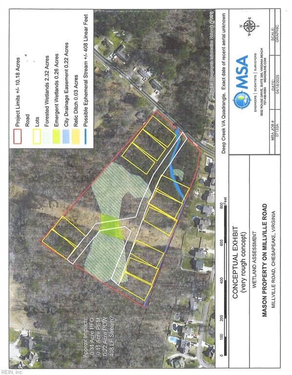Property Photo:  10 Ac Millville Rd  VA 23320 