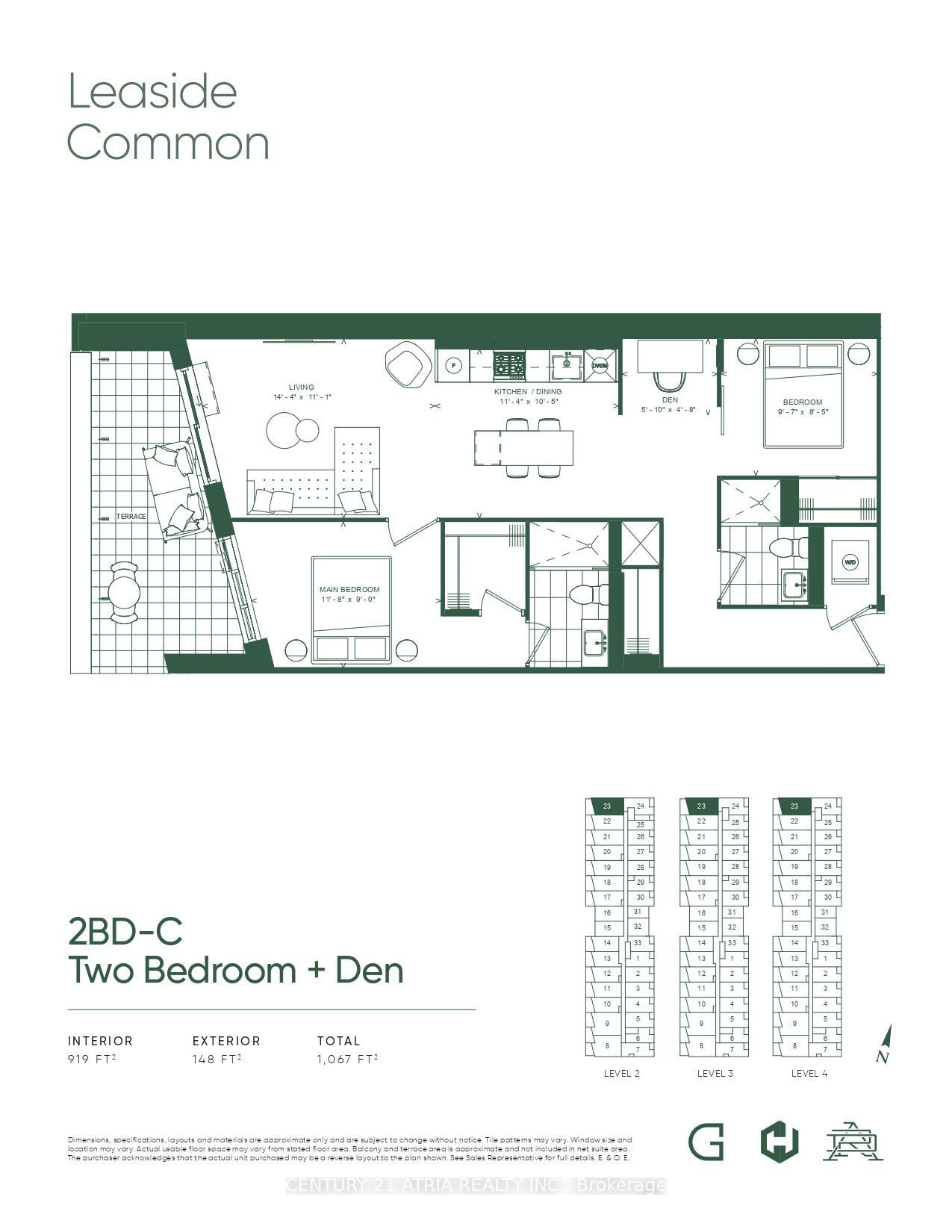 Property Photo: 1710 -1726 Bayview Avenue 223 ON M4G 3C4