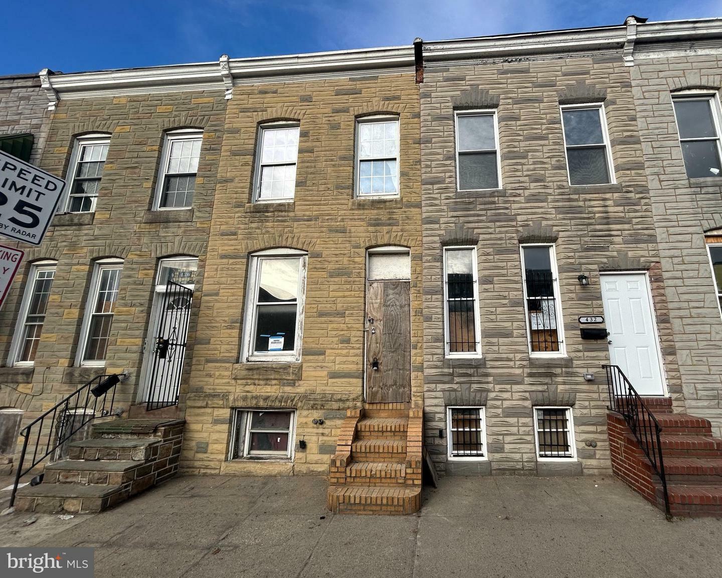 Property Photo: 434 S Smallwood Street MD 21223