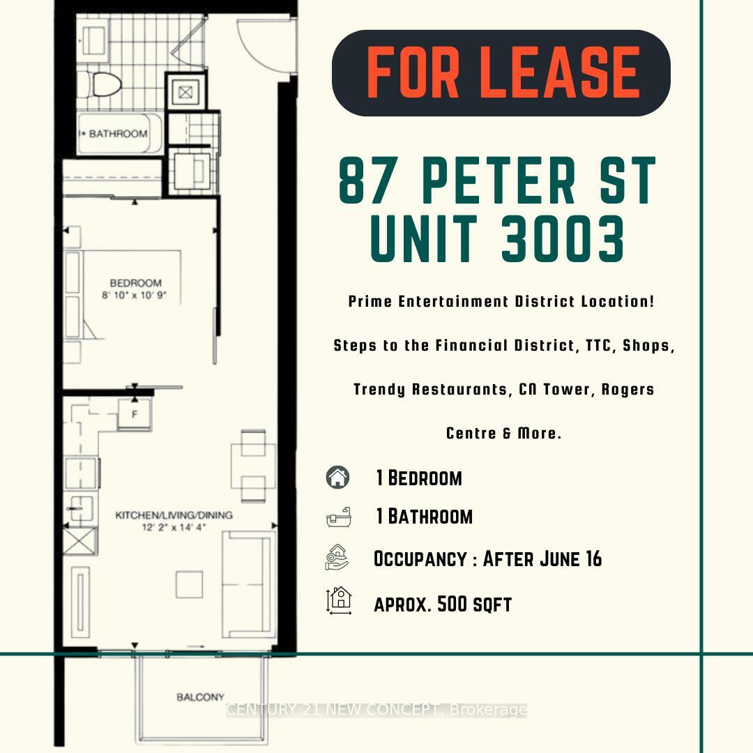 Property Photo: 87 Peter Street 3003 ON M5V 0P1