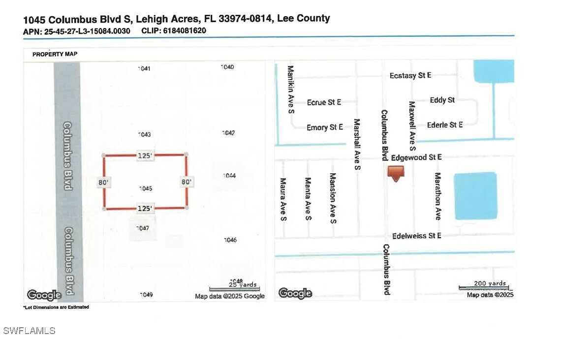 Property Photo: 1045 Columbus Boulevard S FL 33974