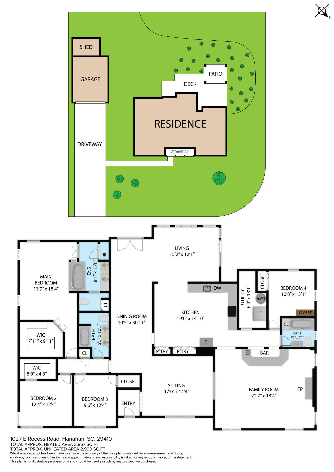 Property Photo: 1027 E Recess Road SC 29410