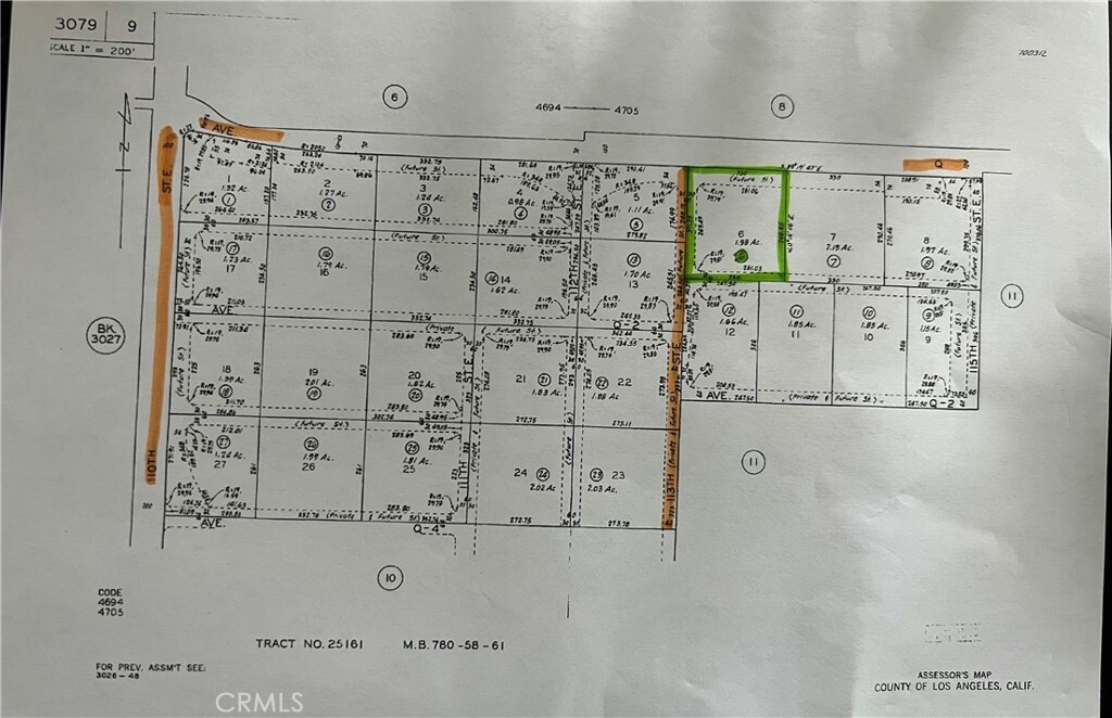 Property Photo: 0 Avenue Q / 113th St E CA 93543