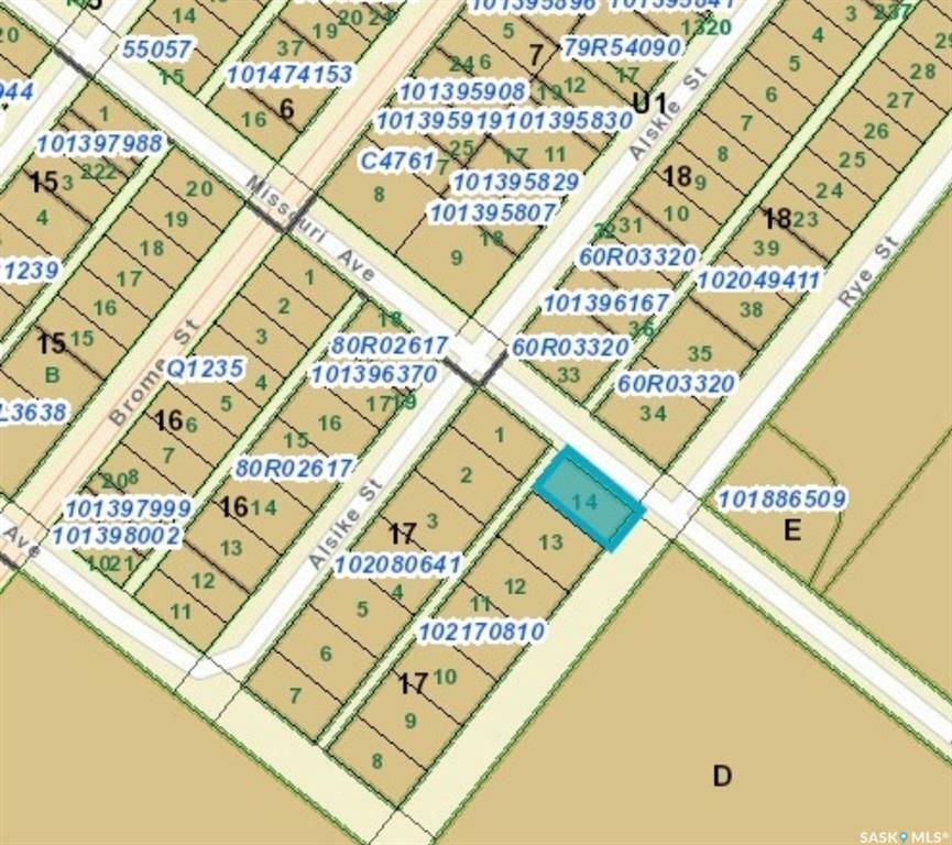 Property Photo:  Lot 14 Rye Street  SK S0G 5J0 