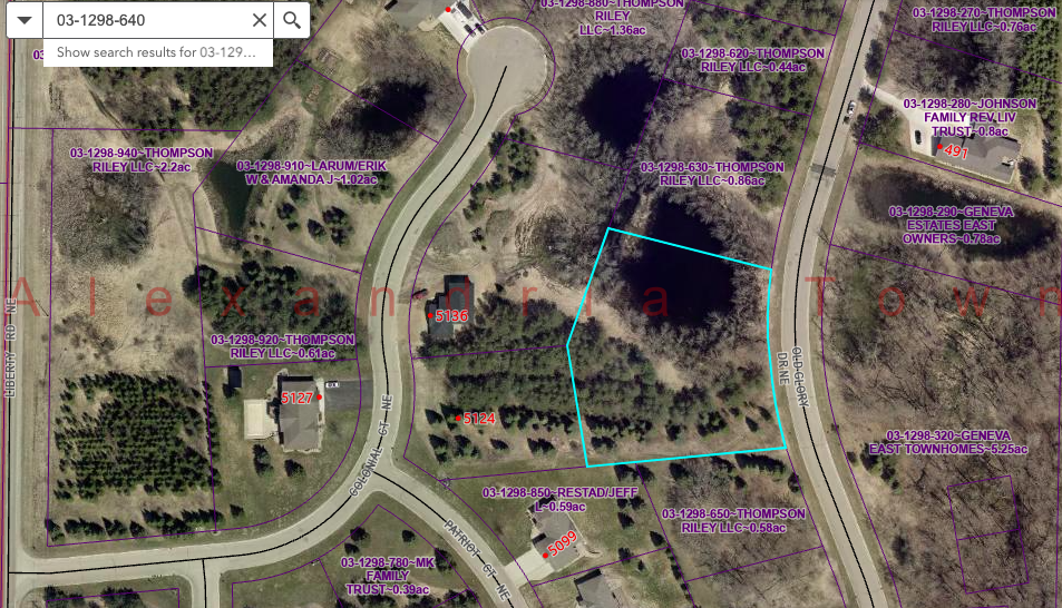 Property Photo:  Lot 19 Block 2 Old Glory Drive NE  MN 56308 