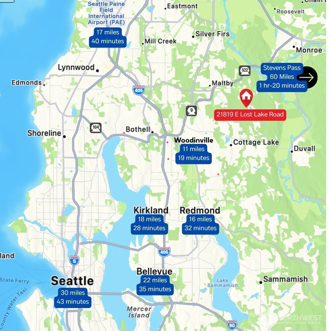 Property Photo: 21819 E Lost Lake Road WA 98296