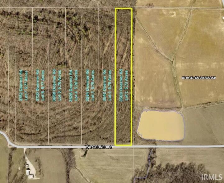 Property Photo:  3500 Doerner Road  IN 47619 