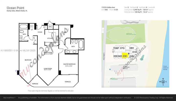 Property Photo: 17375 Collins Ave 2003 FL 33160