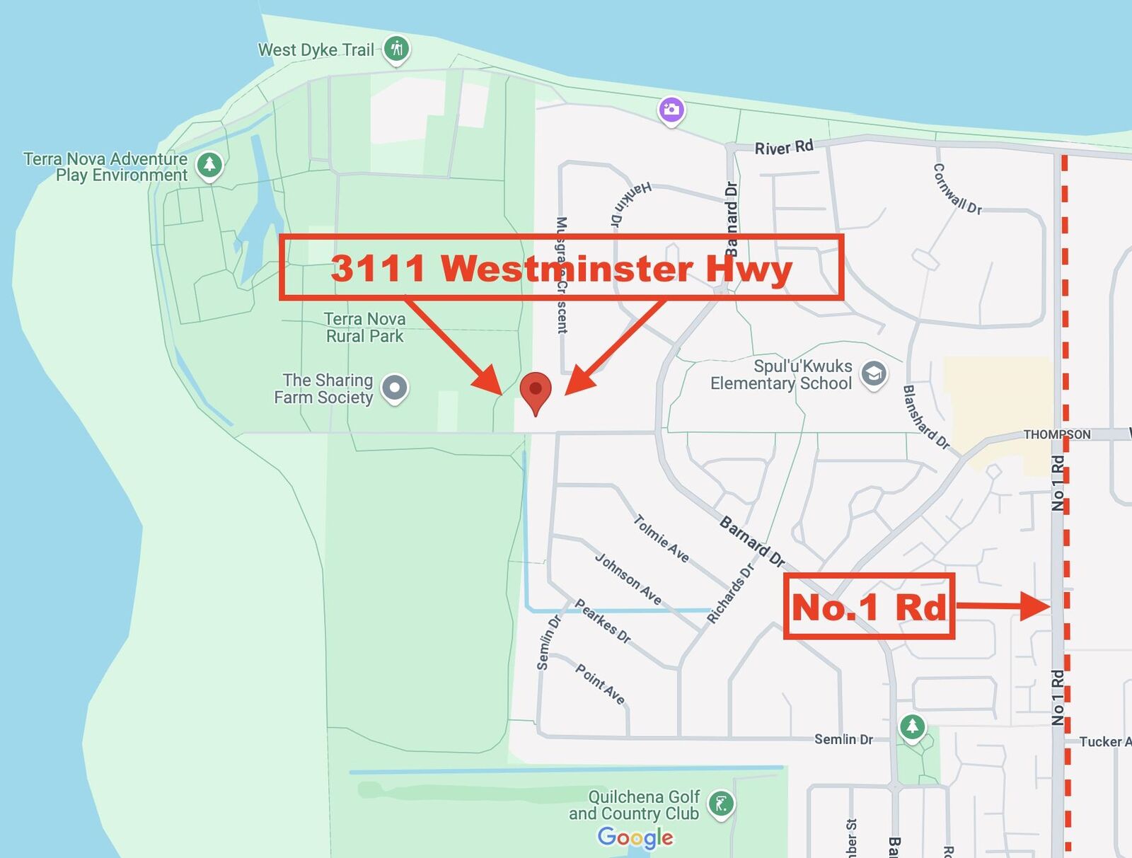 Property Photo: 3111 Westminster Highway BC V7C 5R1
