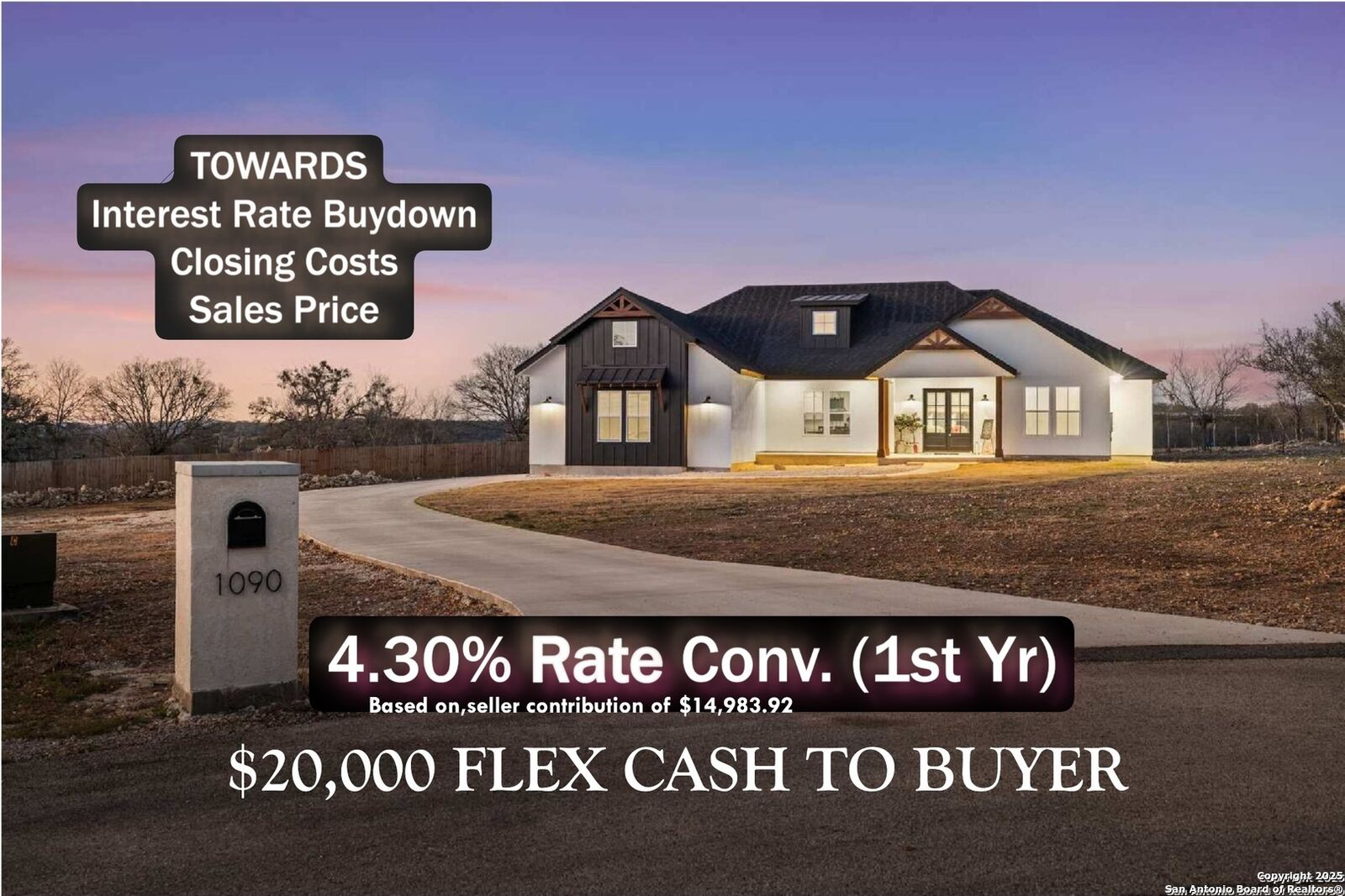 Property Photo:  1090 Pegasus  TX 78070 