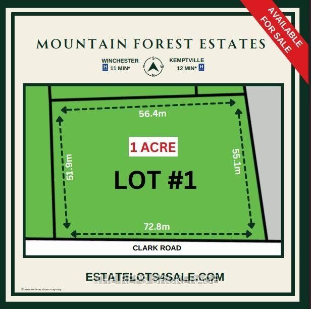 Property Photo:  10436 Clark Road Lot 1  ON K0E 1S0 