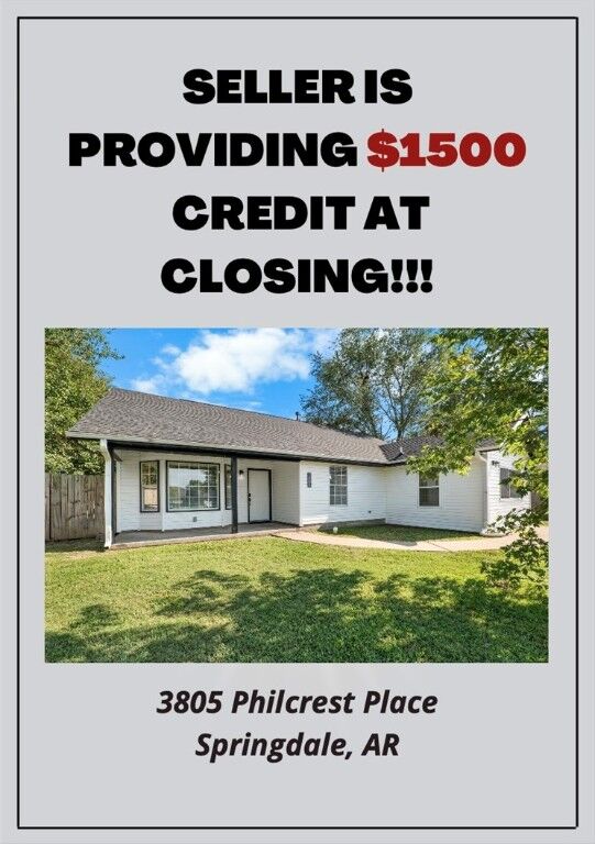 Property Photo:  3805 Philcrest Place  AR 72762 