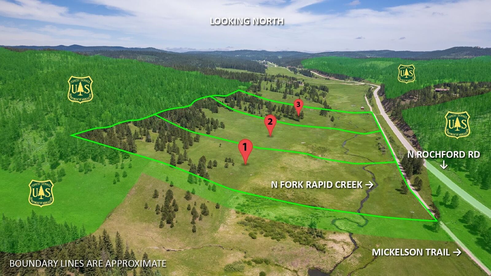 Property Photo:  14.5 Acres N Rochford Road  SD 57754 