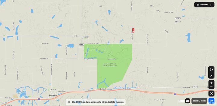 Property Photo:  Co Rd 1100 S Road  IN 47585 
