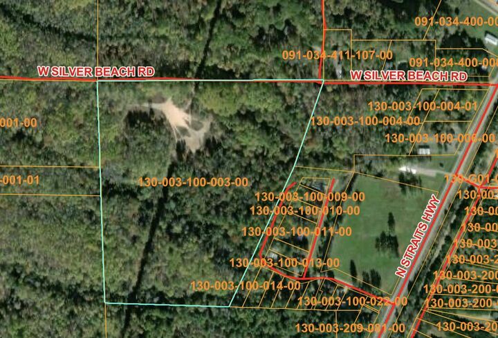 Property Photo:  V/L 30.3ac W Silver Beach Road  MI 49721 