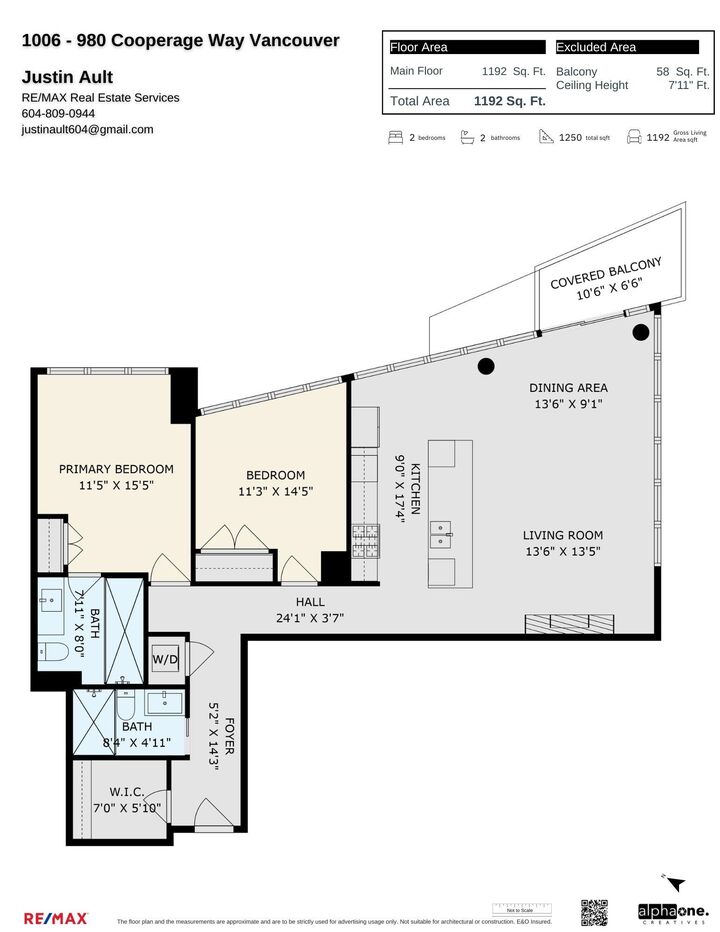 Photo de la propriété: 980 Cooperage Way 1006 BC V6B 0C3