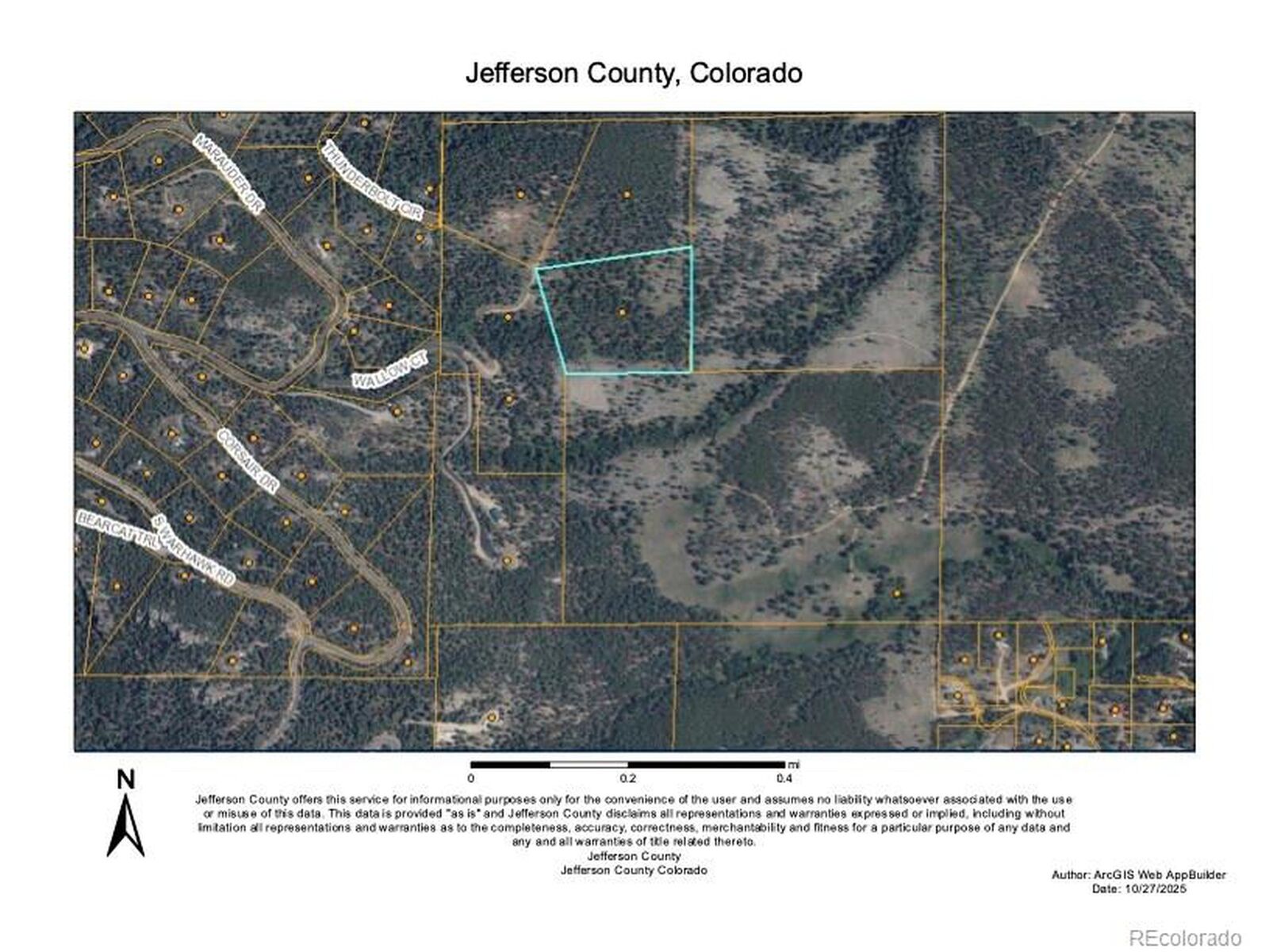 Property Photo: 9626 Wallow Ct CO 80433