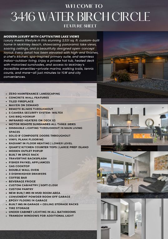 Photo de la propriété:  3416 Water Birch Circle  BC V1V 3G1 