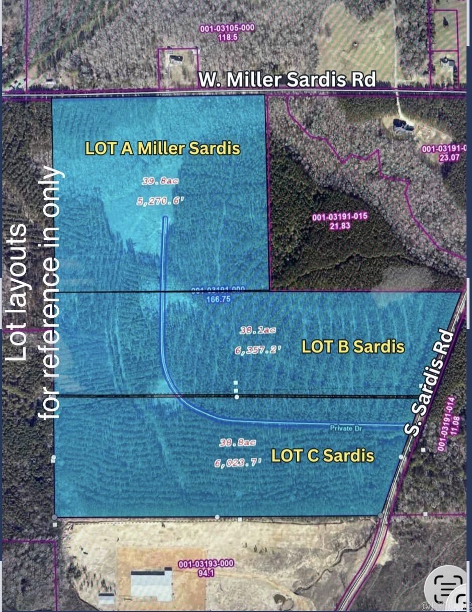 Property Photo:  40 Acres S Sardis - Lot C Road  AR 72011 