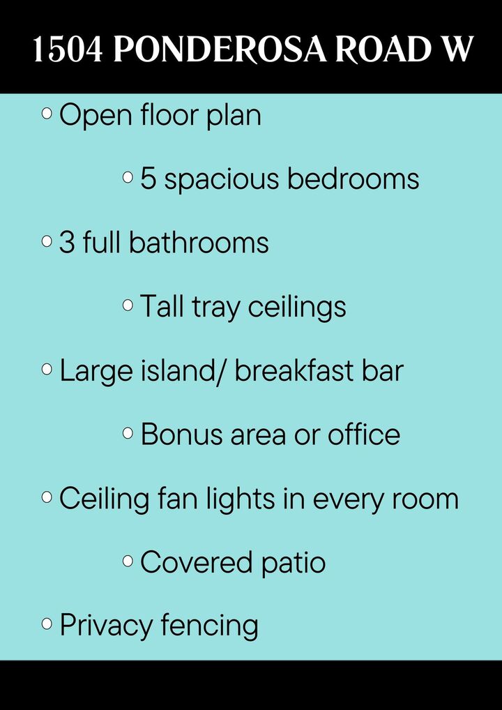 Property Photo: 1504 W Ponderosa Road FL 32547