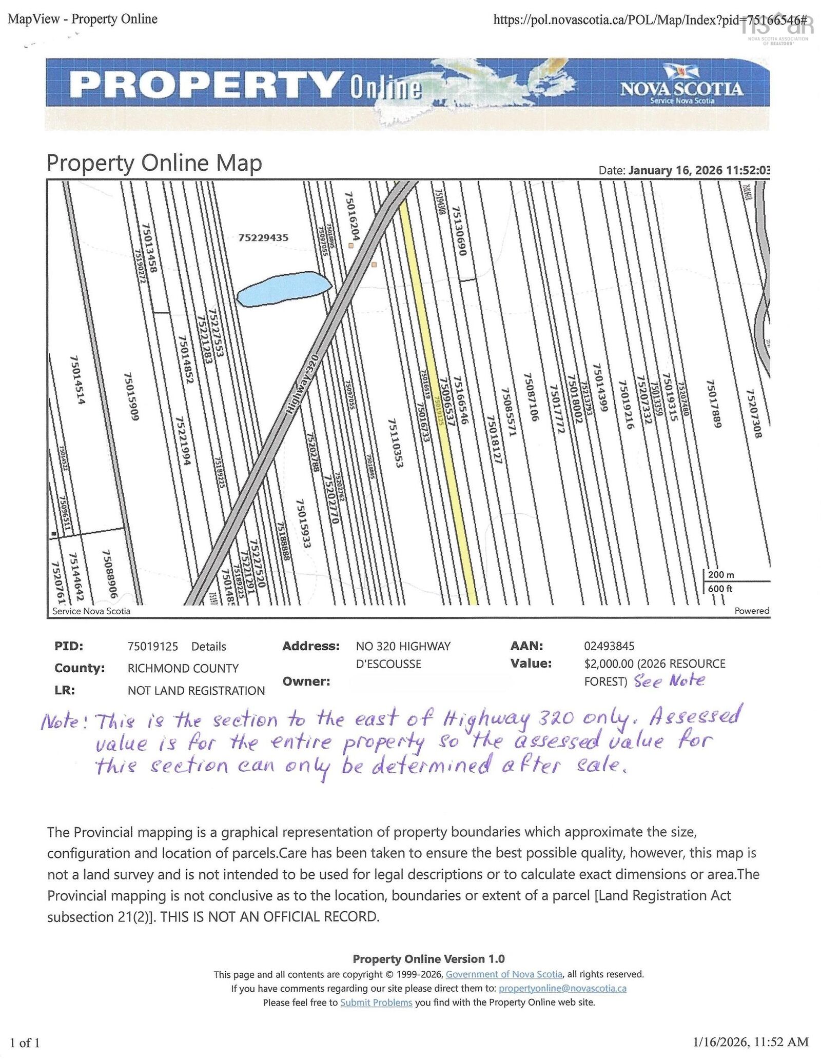 Property Photo:  320 Highway  NS B0E 1K0 