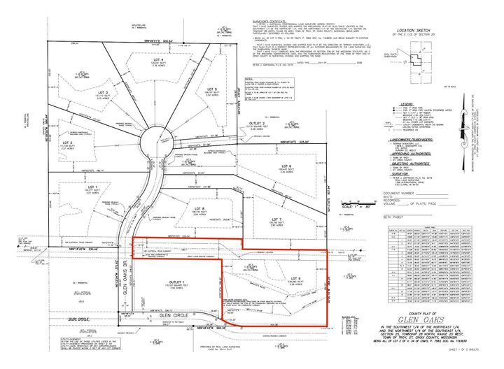 Property Photo:  Lot 9 Glen Oaks Drive  WI 54022 