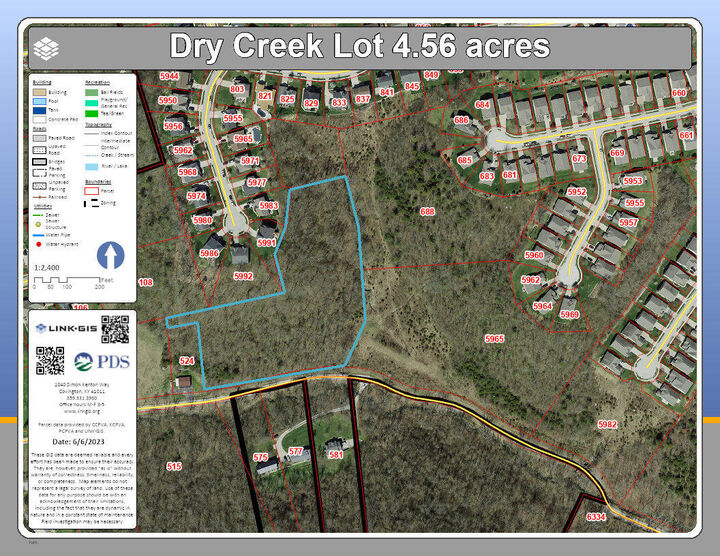 Property Photo: 0 Dry Creek Road, 4.56 Acres KY 41076