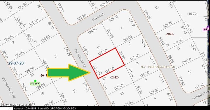 Property Photo:  2615 Peralta Drive SE  FL 32909 