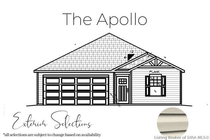 Property Photo:  1486 Solar Street Lot 7  IN 47170 