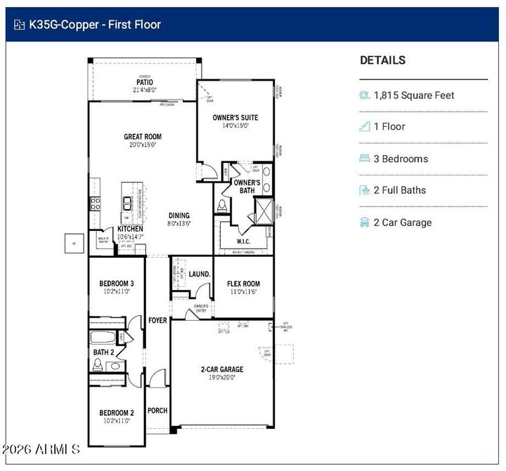 Property Photo:  1992 E Gordal Drive  AZ 85140 