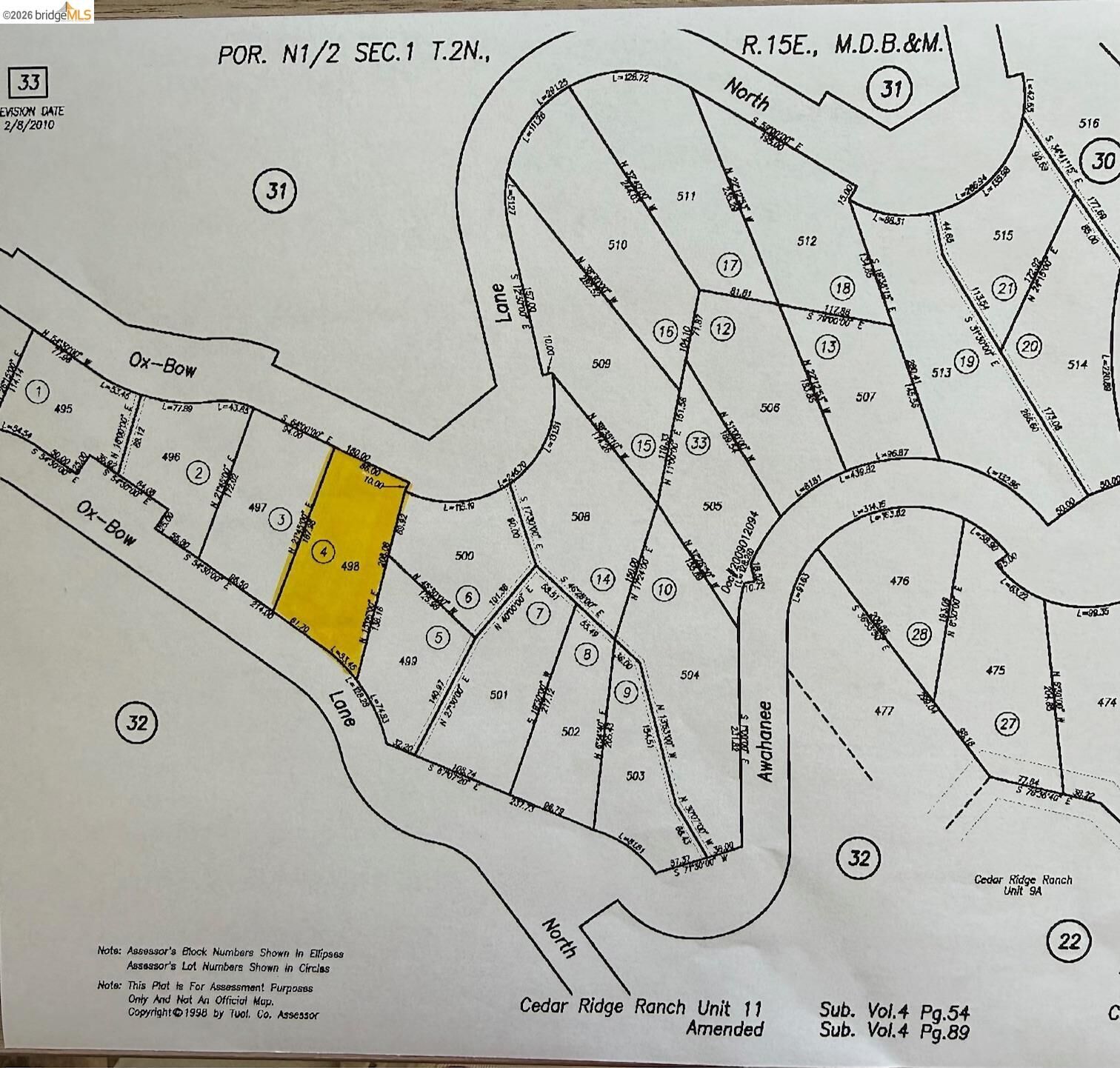 Property Photo:  000 Lot 498 Oxbow Lane N  CA 95370 