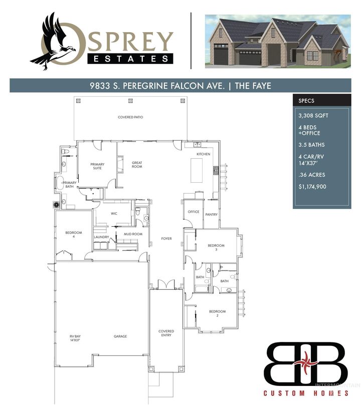 Property Photo:  9833 S Peregrine Falcon Ave.  ID 83686 