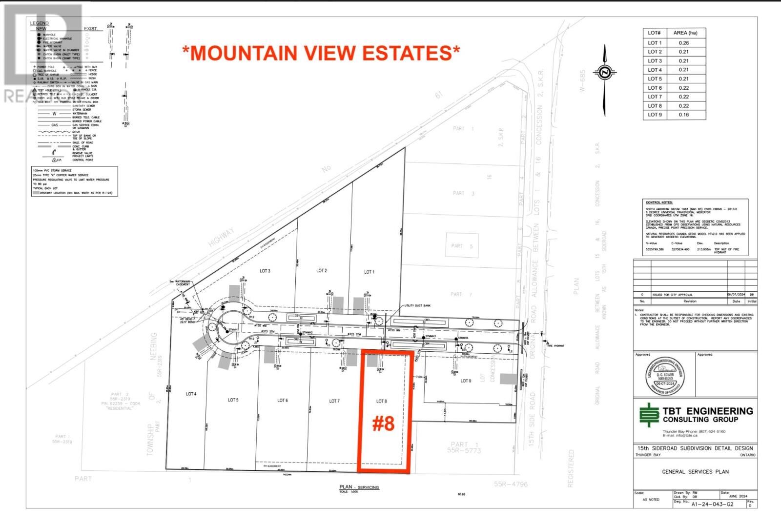 Property Photo: Lot #8 Mountain View Dr. ON P7J 1E2