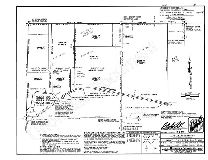 Property Photo:  Nka Malloy Prairie Rd Parcel D, 03032.9051  WA 99004 