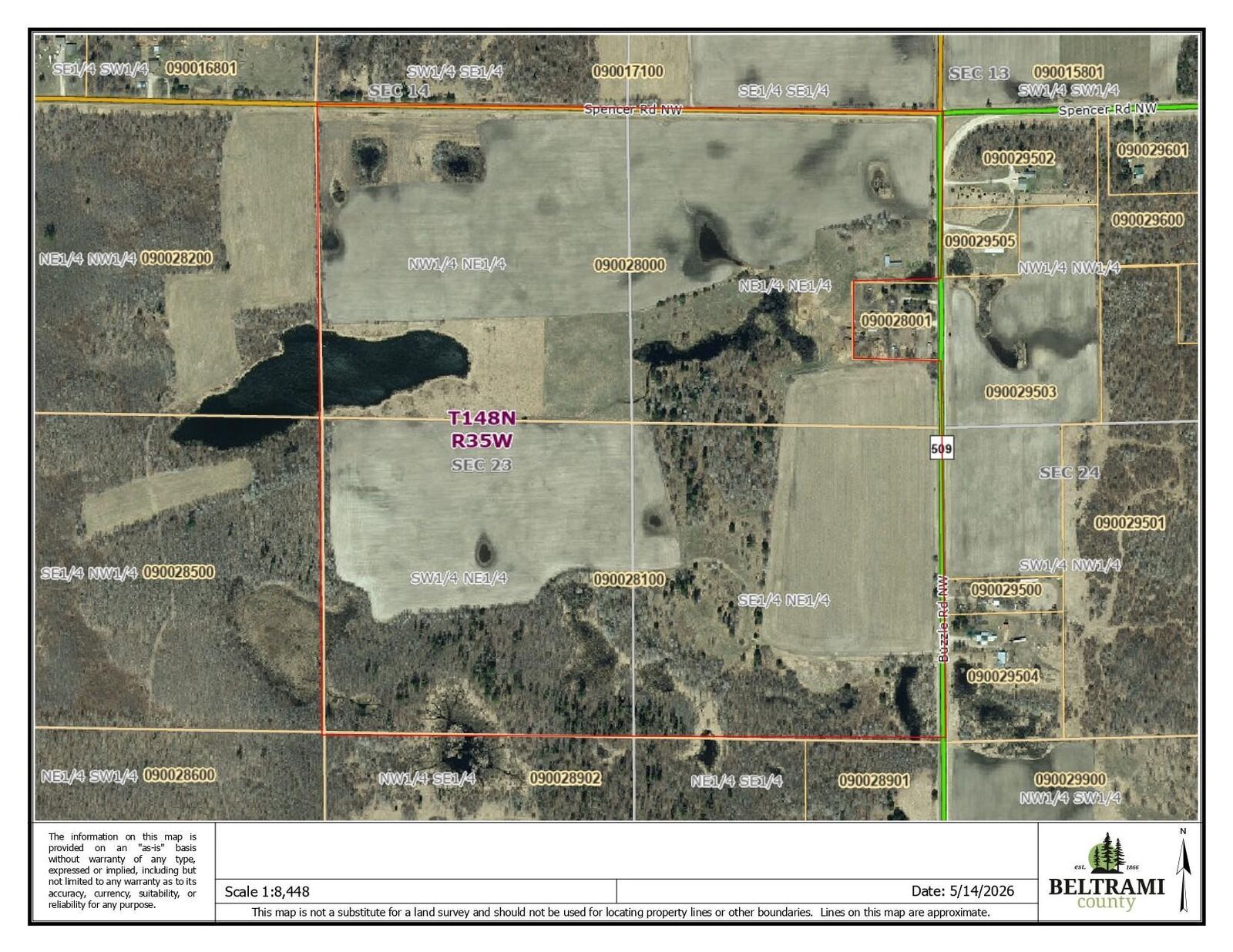 Property Photo:  Na Buzzle Road NW  MN 56601 