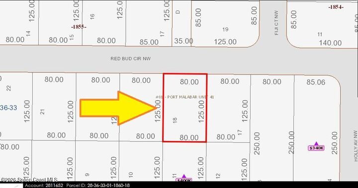 Property Photo:  1940 Red Bud Circle NW  FL 32907 