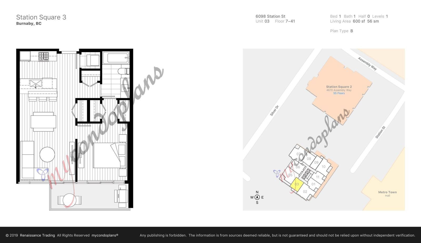 Property Photo: 6098 Station Street 2203 BC V5H 0H4
