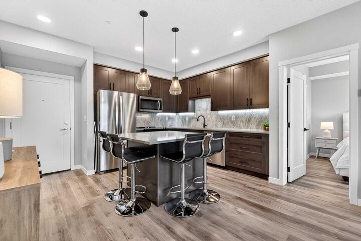 Property Photo: 150 Shawnee Square SW 401 AB T2Y 0T6