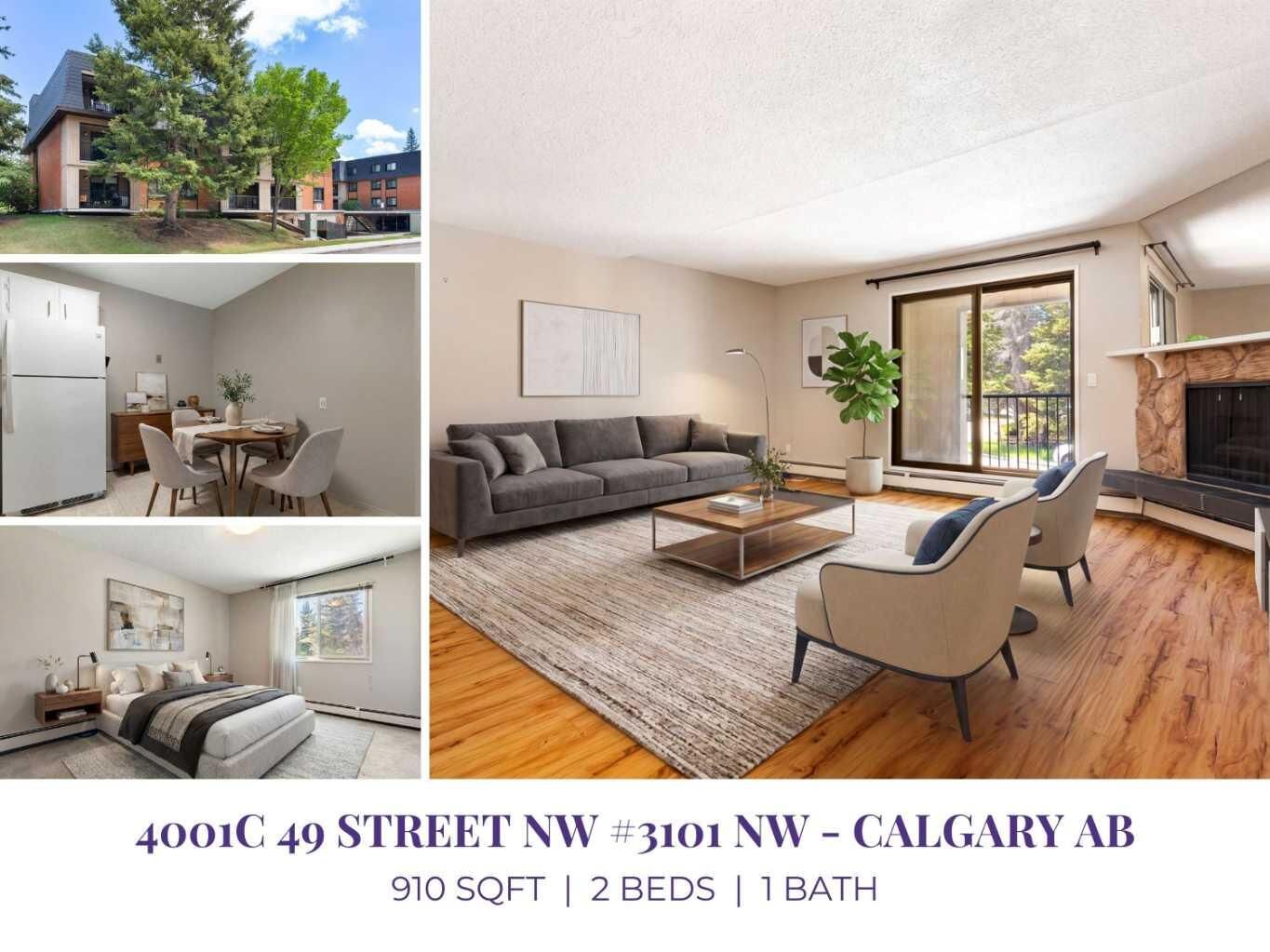 Property Photo:  4001C 49 Street NW 3101  AB T3A 2C9 