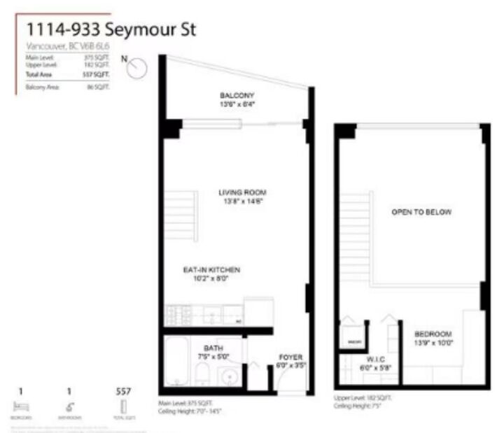 Property Photo:  933 Seymour St. 1114  BC V6B 6L6 