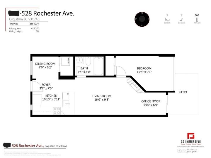 Property Photo:  528 Rochester Avenue 612  BC V3K 7A5 