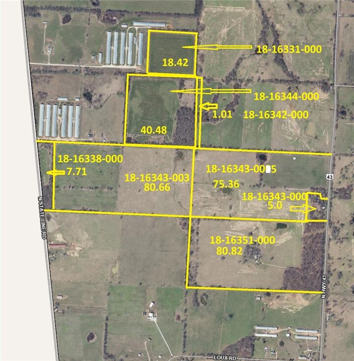 Property Photo: 41.49 Acres N Ar 43 Highway AR 72747