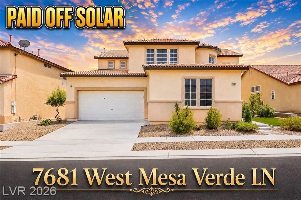 Property Photo: 7681 West Mesa Verde Lane NV 89113